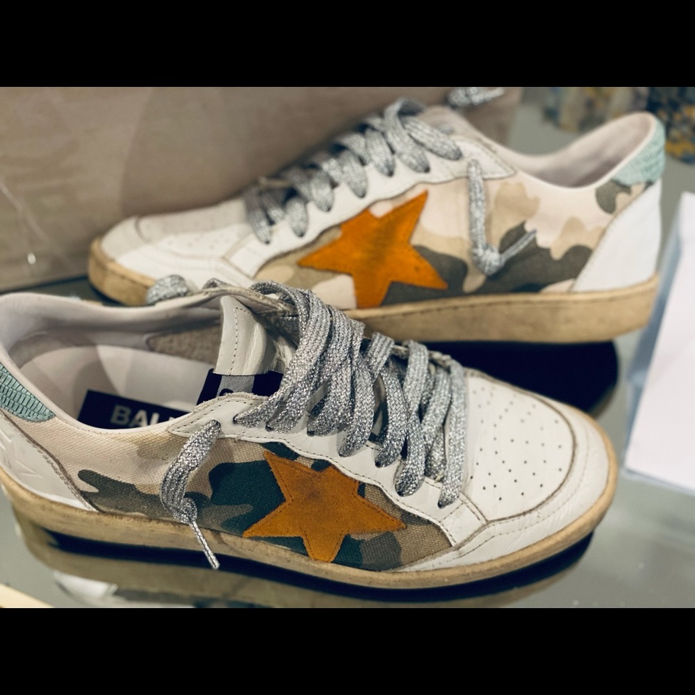 Golden goose camo ballstar 37